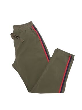 Army Green Ankle Crop Pull On Pants Womens Large
